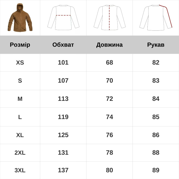 Флісова кофта Helikon Patriot Mk2 Hybrid Fleece - Black - фото №25