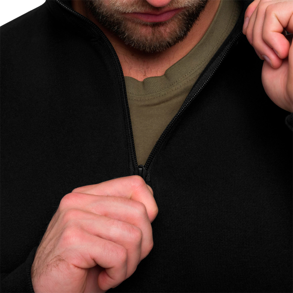 Кофта тактична MIL-TEC Tactical Sweatshirt Black - фото №6