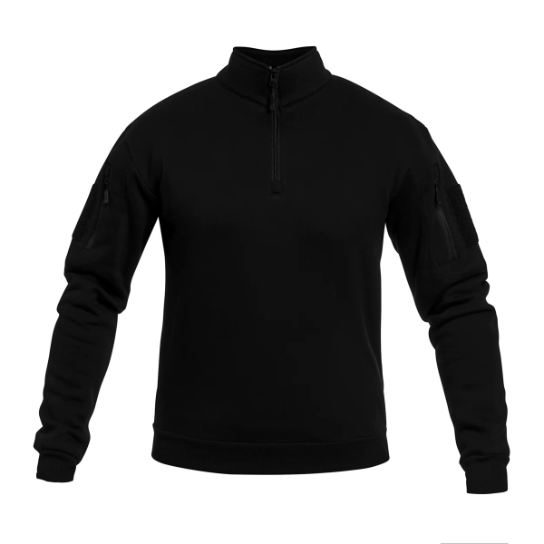 Кофта тактична MIL-TEC Tactical Sweatshirt Black - фото №5