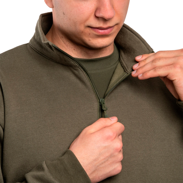 Кофта тактична MIL-TEC Tactical Sweatshirt Black - фото №2