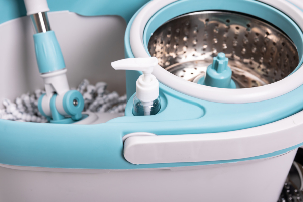 Комплект швабра з відром і віджимом, телескопічна ручка, мікрофібра для підлоги, набір для прибирання HP-35015-1 - фото №5