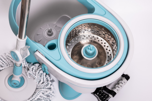 Комплект швабра з відром і віджимом, телескопічна ручка, мікрофібра для підлоги, набір для прибирання HP-35015-1 - фото №10