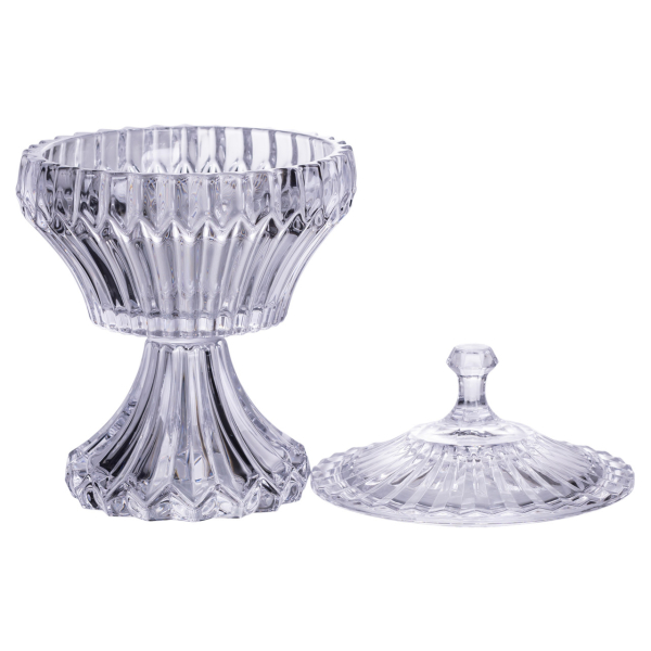 Цукерниця на ніжці з кришкою 17×27 см кругла HP-19-149RB - фото №2