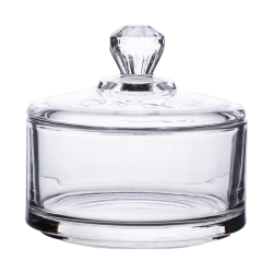 Цукерниця з кришкою Ø 10 см скляна HP-YH-24