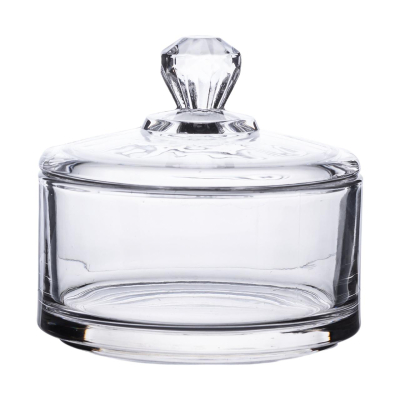 Цукерниця з кришкою Ø 10 см скляна HP-YH-24 - фото