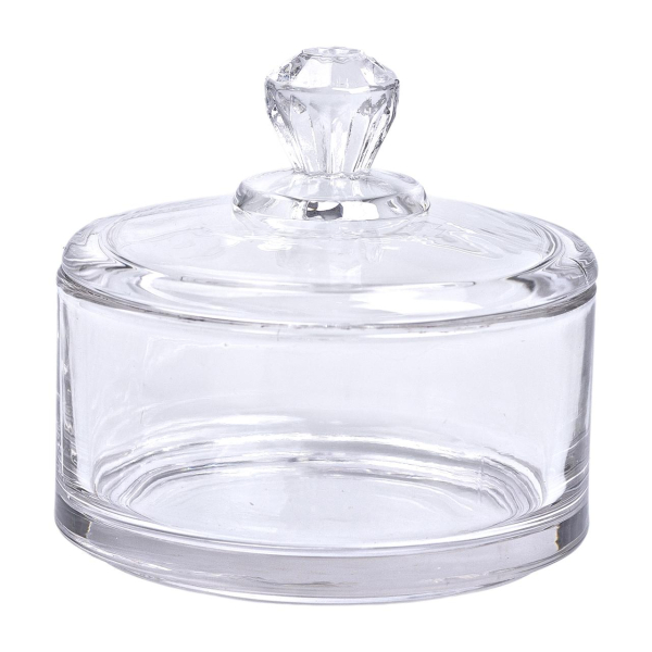 Цукерниця з кришкою Ø 10 см скляна HP-YH-24 - фото №2