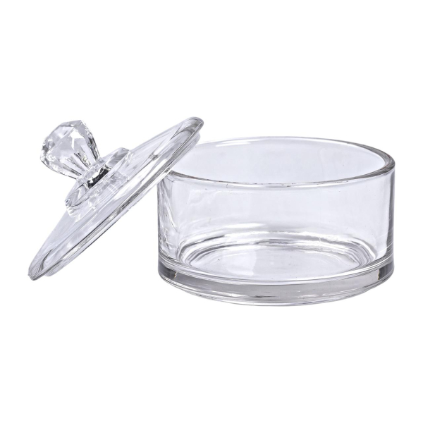 Цукерниця з кришкою Ø 10 см скляна HP-YH-24 - фото №3