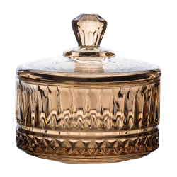 Цукерниця з кришкою Ø 10 см скляна HP-YH-75