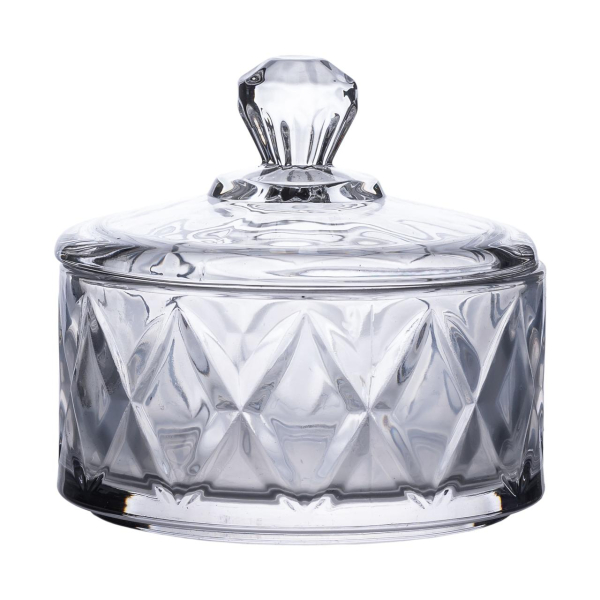 Цукерниця з кришкою Ø 10 скляна HP-YH-20 - фото