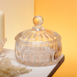 Цукерниця з кришкою кругла скляна прозора HP-4-124 - фото №4