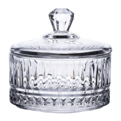 Цукерниця з кришкою скляна Ø 10 см кругла HP-YH-72