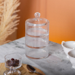 Цукерниця триярусна скляна Ø 10 см з кришкою HP-YH-22 - фото №5