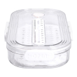 Контейнер для їжі пластиковий 32.5х17.5х6 см харчовий контейнер з індикатором дати 1 л Білий HP-27-7 - фото №7