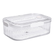 Контейнер для їжі пластиковий 32.5х22.5х11 см харчовий контейнер з індикатором дати 4.2 л Білий HP-27-2 - фото №4