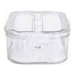 Контейнер для їжі пластиковий 32.5х22.5х11 см харчовий контейнер з індикатором дати 4.2 л Білий HP-27-2 - фото №6