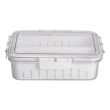 Контейнер для їжі з 2 відсіками 23.5х17х7 см судок для їжі пластиковий 1.4 л Білий HP-27-11 - фото №2