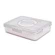 Контейнер для їжі з ручкою 31х24х7 см пластиковий харчовий контейнер 2.5 л HP-27-10 - фото №1