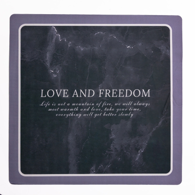 Килимок для ванної кімнати Love and freedom 58*58 см діатомітовий HP-42-10 - фото