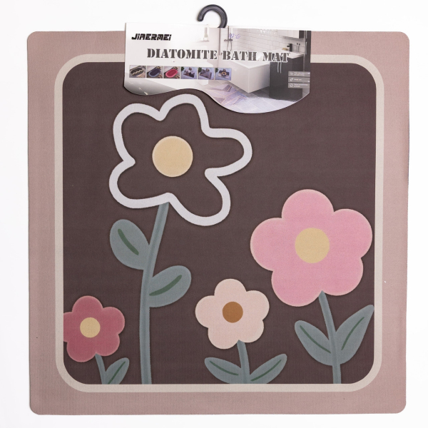 Килимок для ванної кімнати 58*58 см діатомітовий HP-42-6 - фото №3