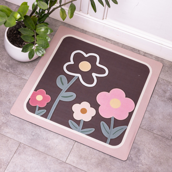 Килимок для ванної кімнати 58*58 см діатомітовий HP-42-6 - фото №4