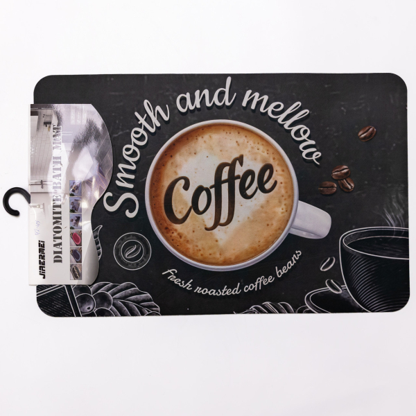 Килимок для кухні Smooth and mellow Coffee 38*58 см діатомітовий HP-42-45 - фото №3