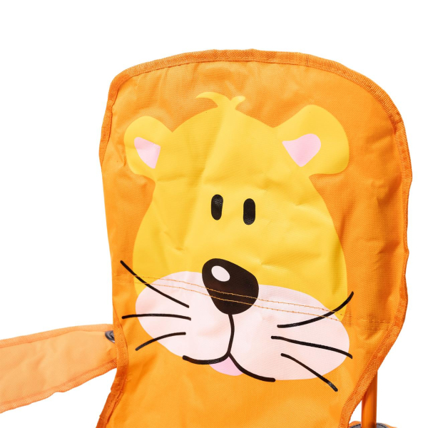 Крісло туристичне для дитини 34х58х65 см з підстаканником Помаранчевий SJ-0065O - фото №5