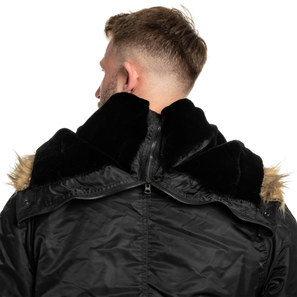 Куртка Mil-Tec Flight Jacket N2B Black, Black - фото №10