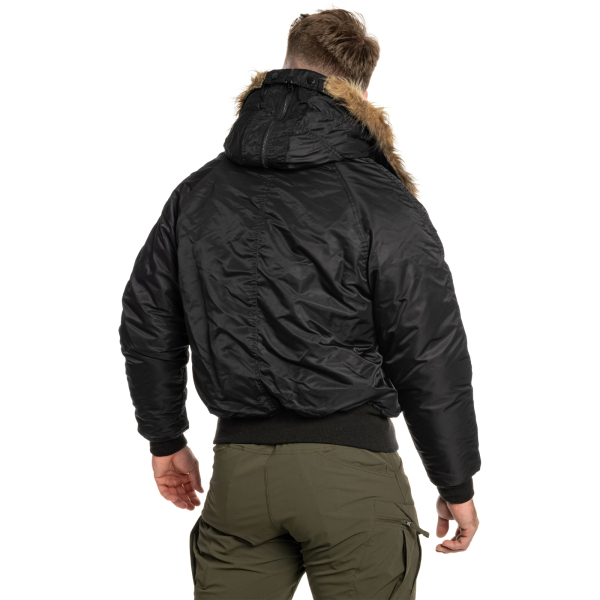 Куртка Mil-Tec Flight Jacket N2B Black, Black - фото №8