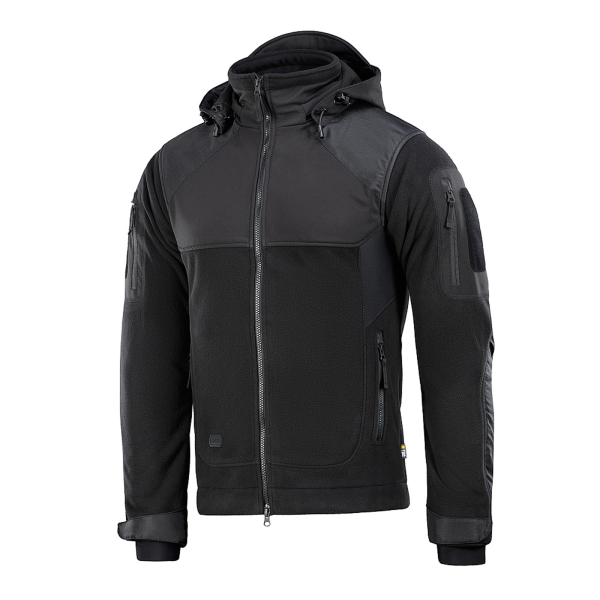 Куртка флісова M-Tac Norman Windblock Fleece Black, Black - фото