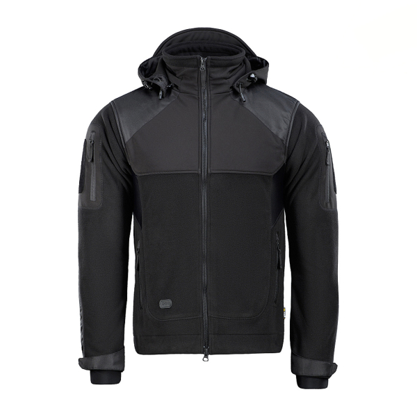Куртка флісова M-Tac Norman Windblock Fleece Black, Black - фото №2