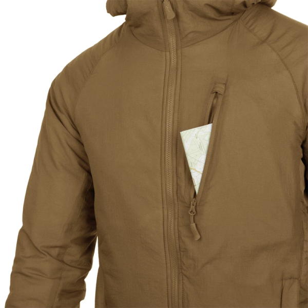 Куртка Helikon-Tex Wolfhound Hoodie Climashield Apex Coyote, Coyote - фото №4