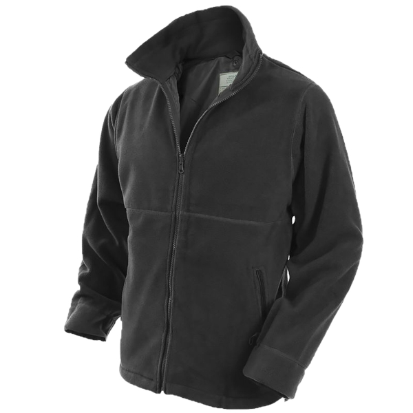 Куртка мембрана з флісовою підкладкою MIL-TEC Wet Weather Jacket Black 3XL - фото №5