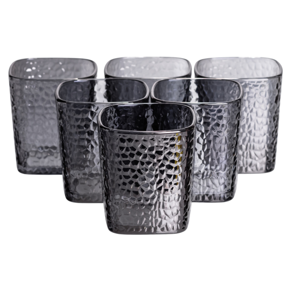 Глечик 1.8 л зі склянками 6 штук по 200 (мл) графин для компоту соку води лимонаду глечик для напоїв Сірий HP-19-38S - фото №5