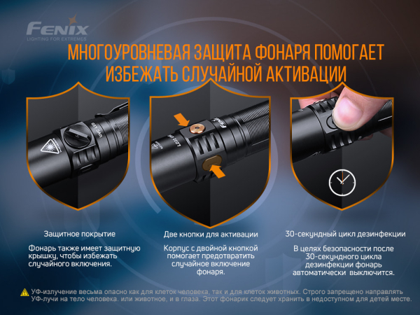 Ліхтар ручний Fenix LD32 UVC - фото №9