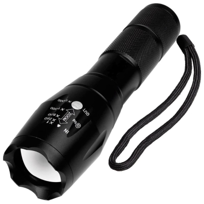 Ліхтар тактичний Deluxa Military Torch Black - фото