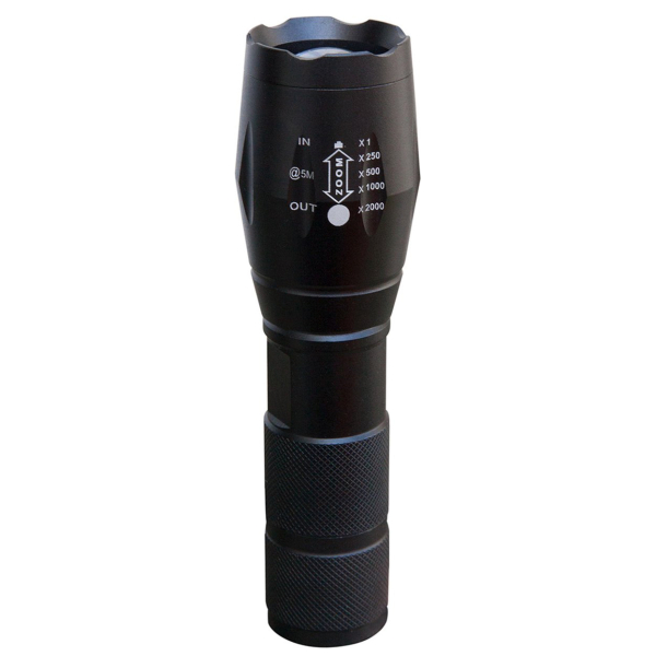 Ліхтар тактичний Deluxa Military Torch Black - фото №2