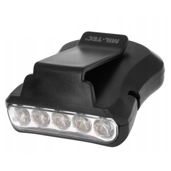 Ліхтарик на козирок кепки MIL-TEC Clip Light 5 LED - фото