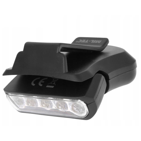 Ліхтарик на козирок кепки MIL-TEC Clip Light 5 LED - фото №4