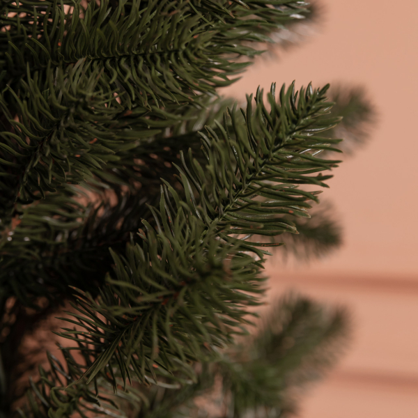 Лита штучна ялинка зелена 150 см на пластиковій підставці SOK-M-D-5 - фото №2