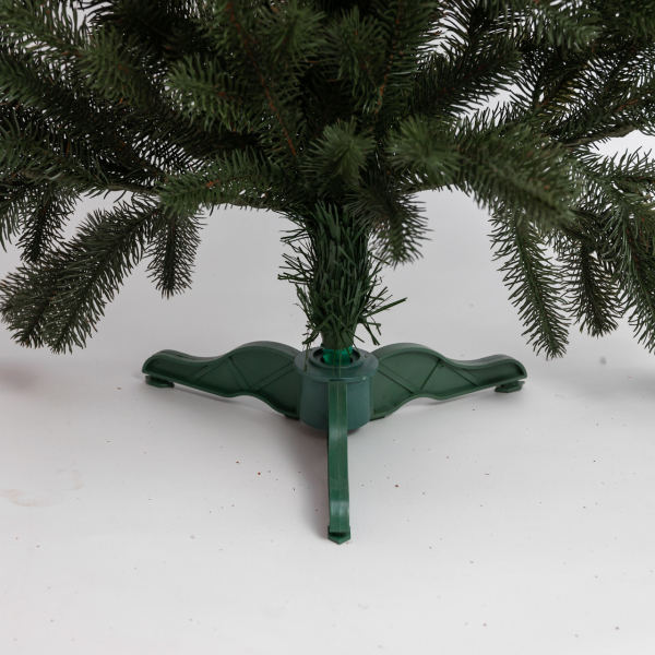 Лита штучна ялинка зелена 150 см на пластиковій підставці SOK-M-D-5 - фото №3