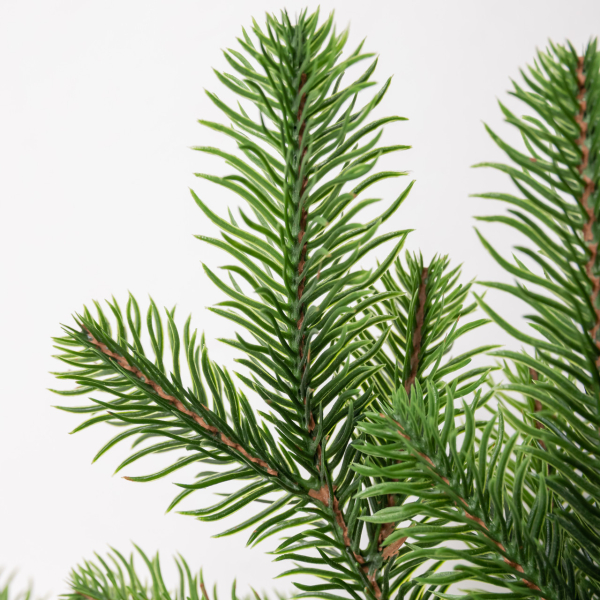 Штучний підсвічник вінок Новорічний з декором зелений на 1 свічку SOK-O-1 - фото №3