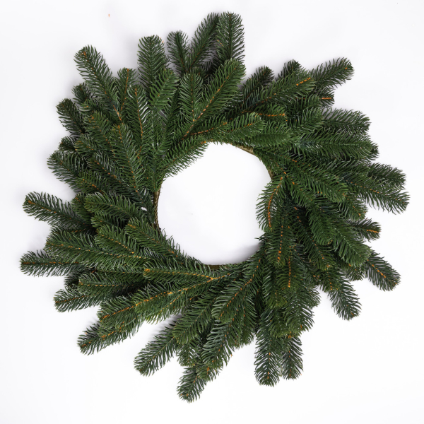 Штучний різдвяний вінок Зелений Святковий 60 см TD-VINGR - фото №3