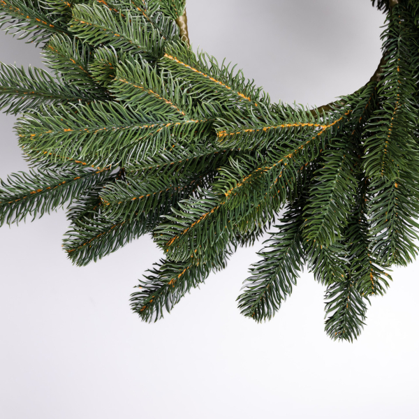 Штучний різдвяний вінок Зелений Святковий 60 см TD-VINGR - фото №4