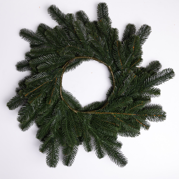 Штучний різдвяний вінок Зелений Святковий 60 см TD-VINGR - фото №5