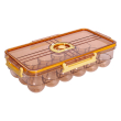 Лоток для яєць пластиковий на 18 комірок 32.5х18х8 см Коричневий HP-27-1 - фото №1