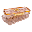 Лоток для яєць пластиковий на 18 комірок 32.5х18х8 см Коричневий HP-27-1 - фото №5