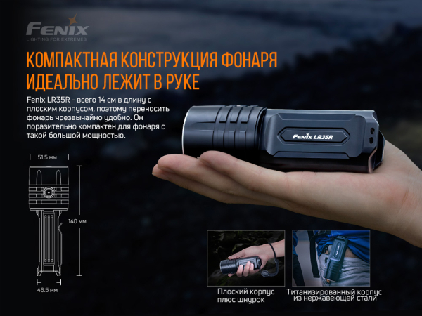 Ліхтар ручний Fenix LR35R - фото №3