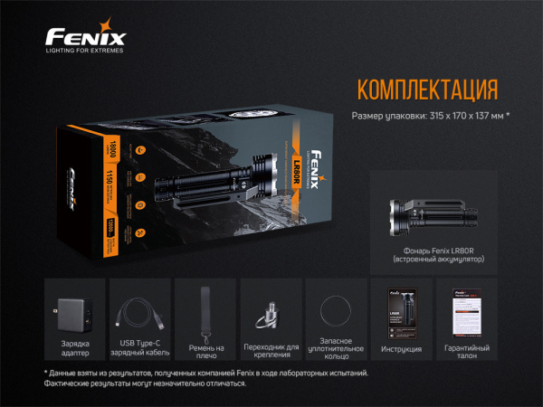 Ліхтар ручний Fenix LR80R - фото №40