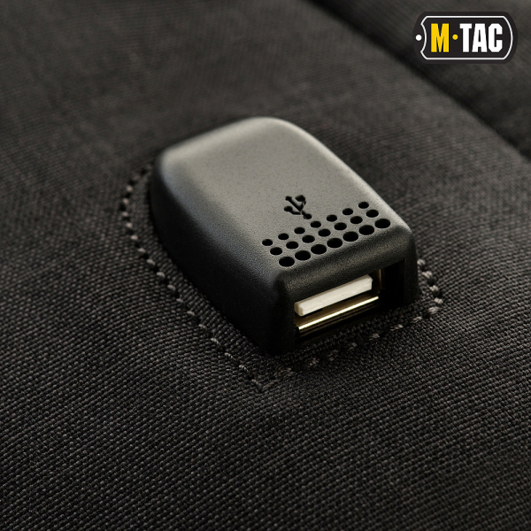 M-Tac рюкзак Urban Line Anti Theft Shell Pack Dark Grey/Black 21L Чорний - фото №5