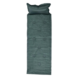 Матрац у намет надувний 175х60х2 см матрац похідний туристичний з підголівником Зелений SJ-0028-1GR